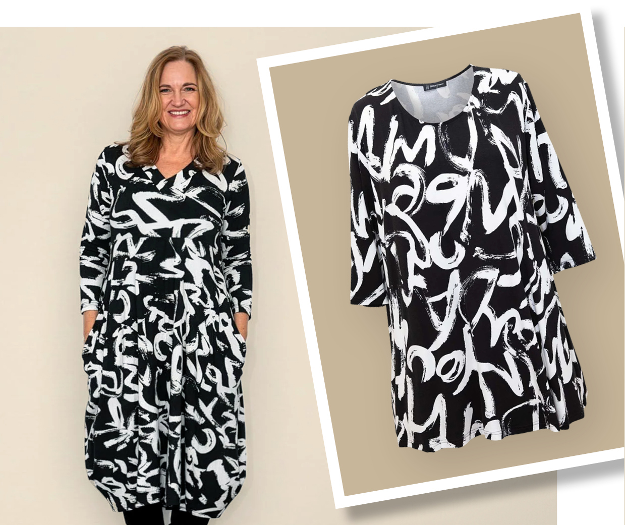 BITTERMOON Graffiti Print  Carly Dress and Runaway Top  Sizes 10-26