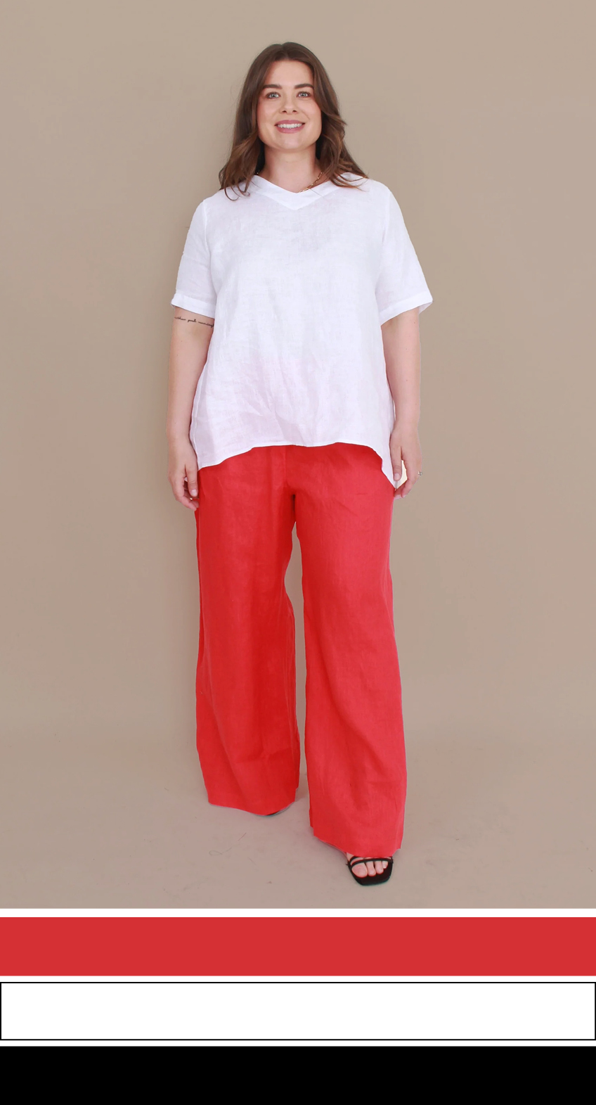Resort Palazzo Pant  100% Linen   Sizes to fit 10-26