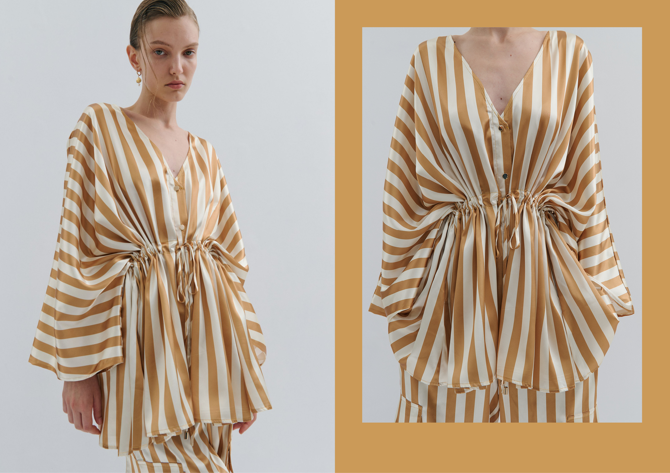 Gold Afternoon Kimono Jacket  Sizes to fit 10-18