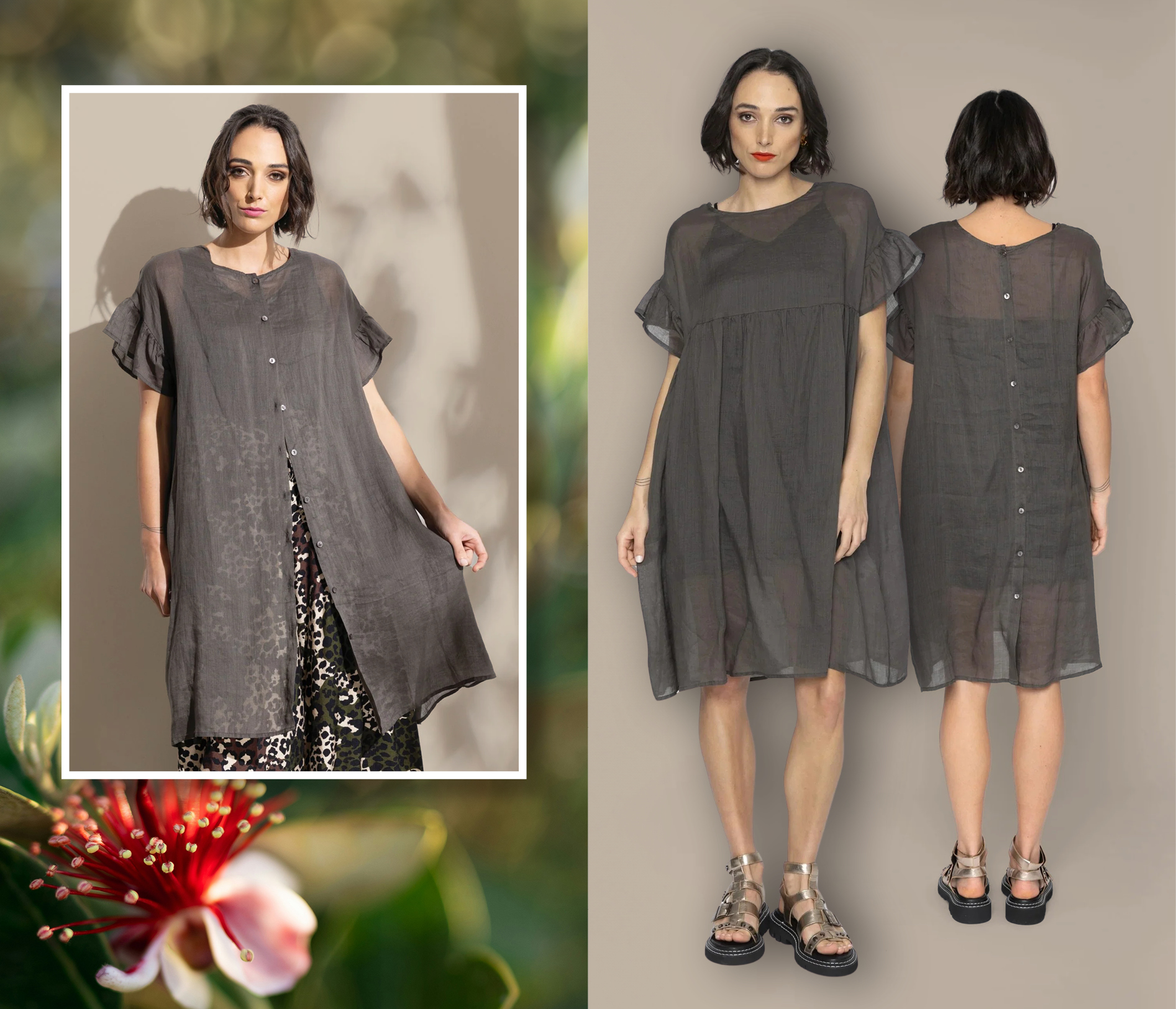 Reina Dress Reversible  Sizes to fit 10-18