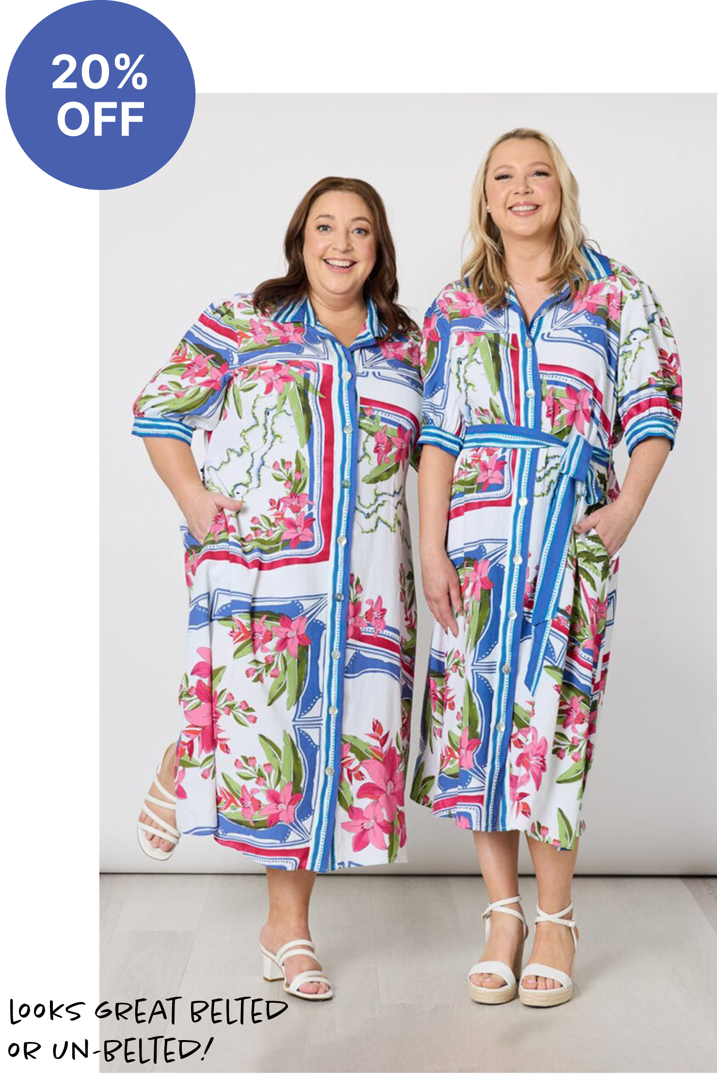 Enjoy 20% off Gordon Smith, all new arrivals and full price items. Monaco Dress, sizes 10-20 and French Rose Dress, sizes 10-20.