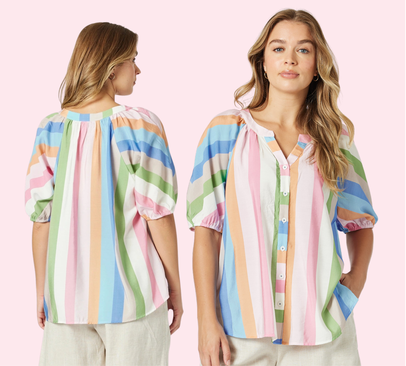 Enjoy 20% off Threadz, all new arrivals and full price items. Lucy Stripe Top, sizes to fit  10-20