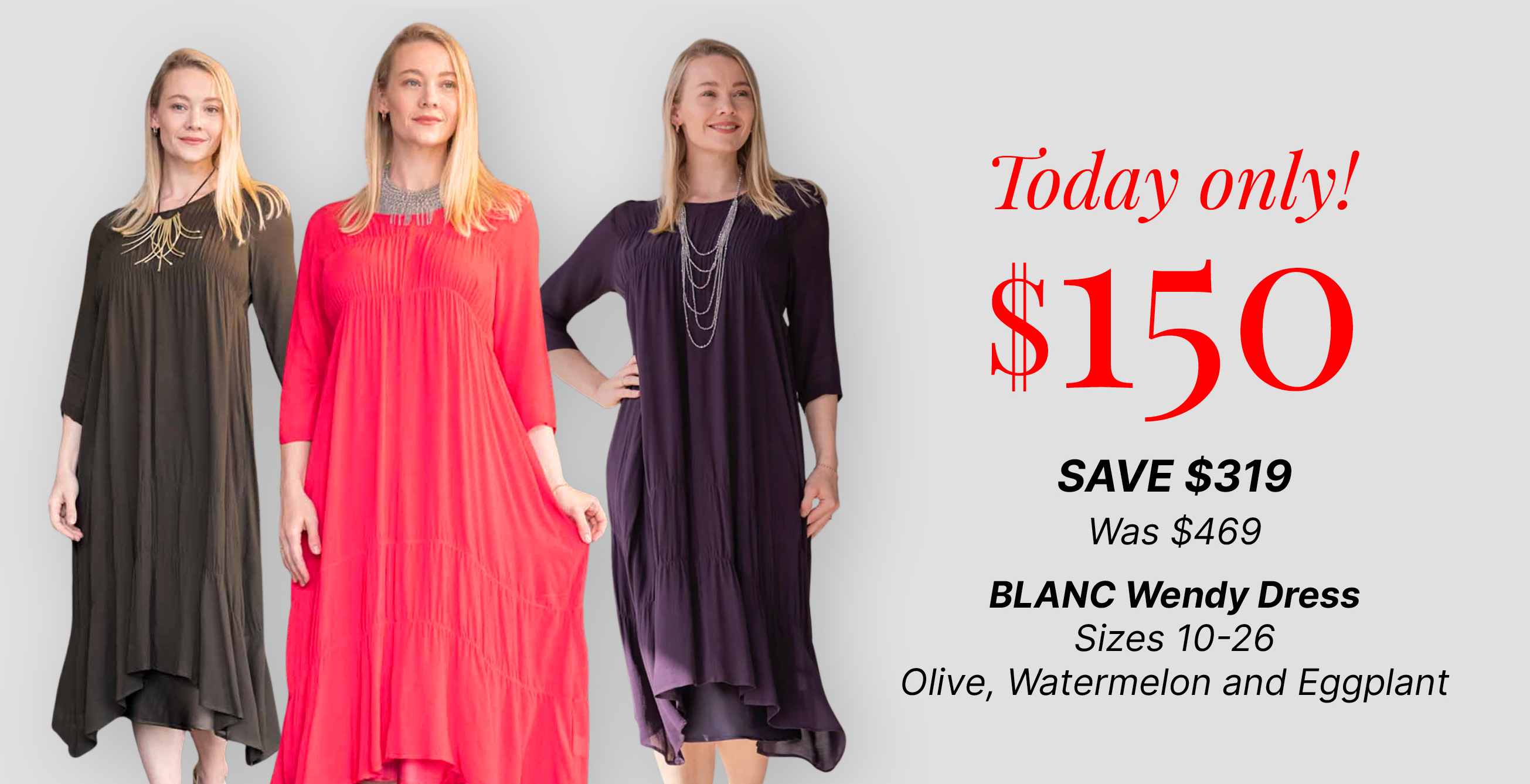 Today Only, Blanc Wendy Dress. Save $319, Now $150