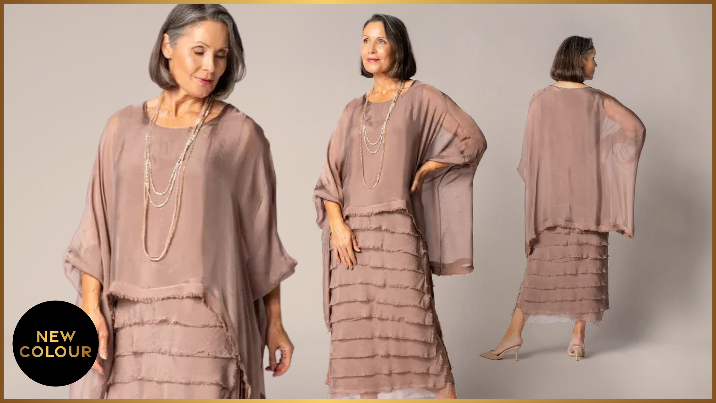 Imagine Fashion Candie Dress in Milk Chocolate