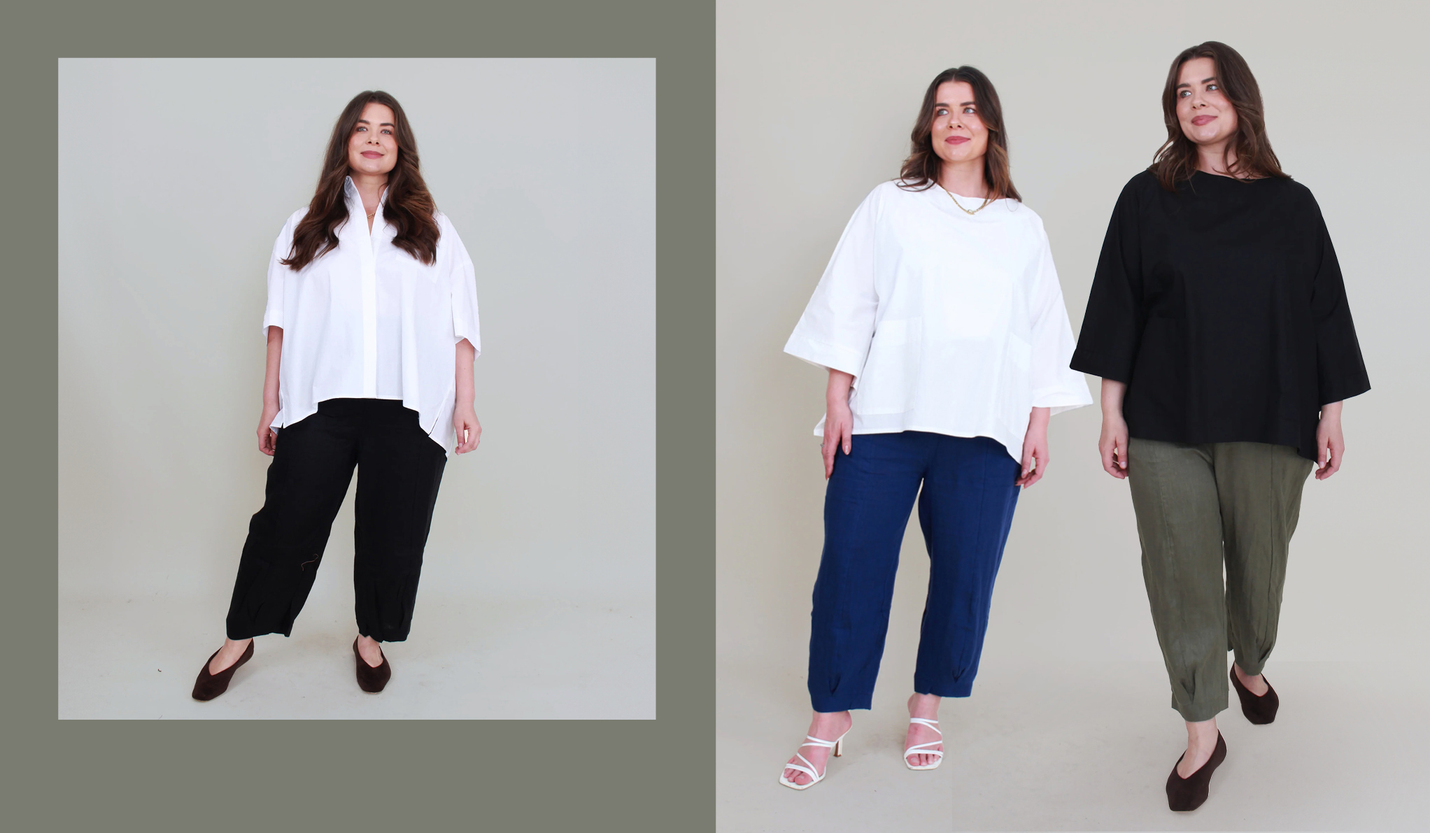 Magazine Helen Cuff Pant in Black, Navy or Khaki. Sizes 10-24