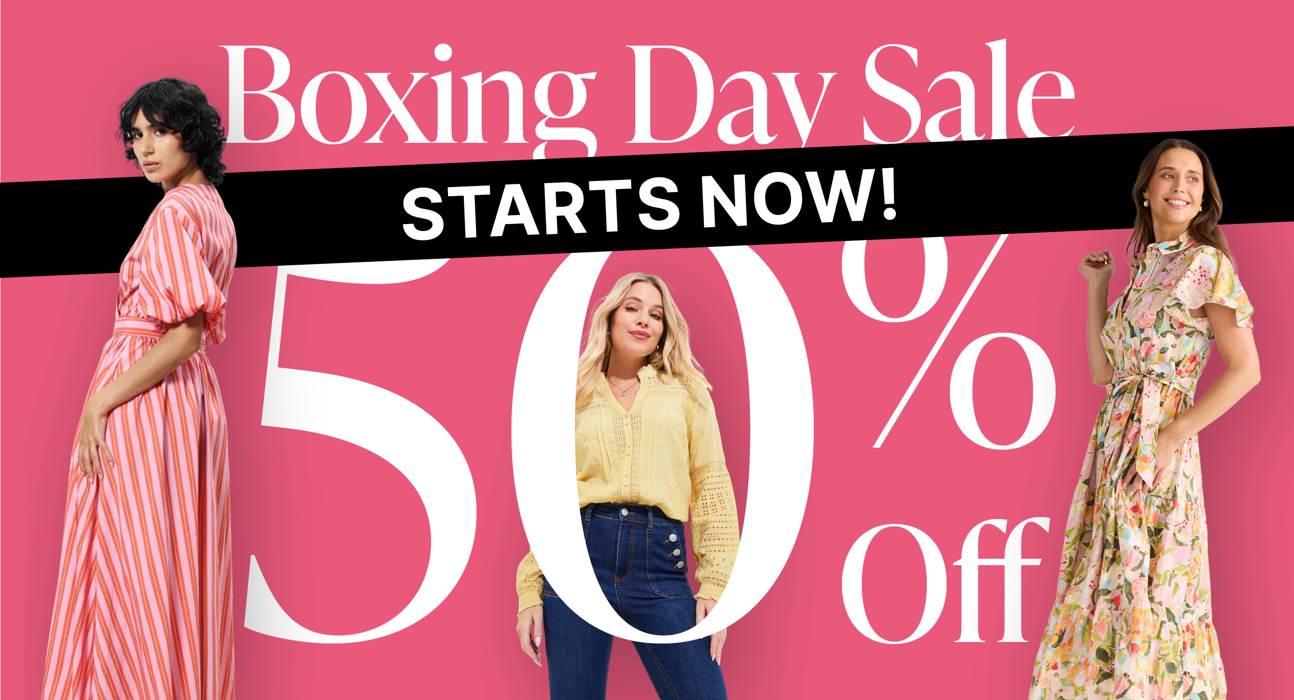 50% OFF BOXING DAY SALE