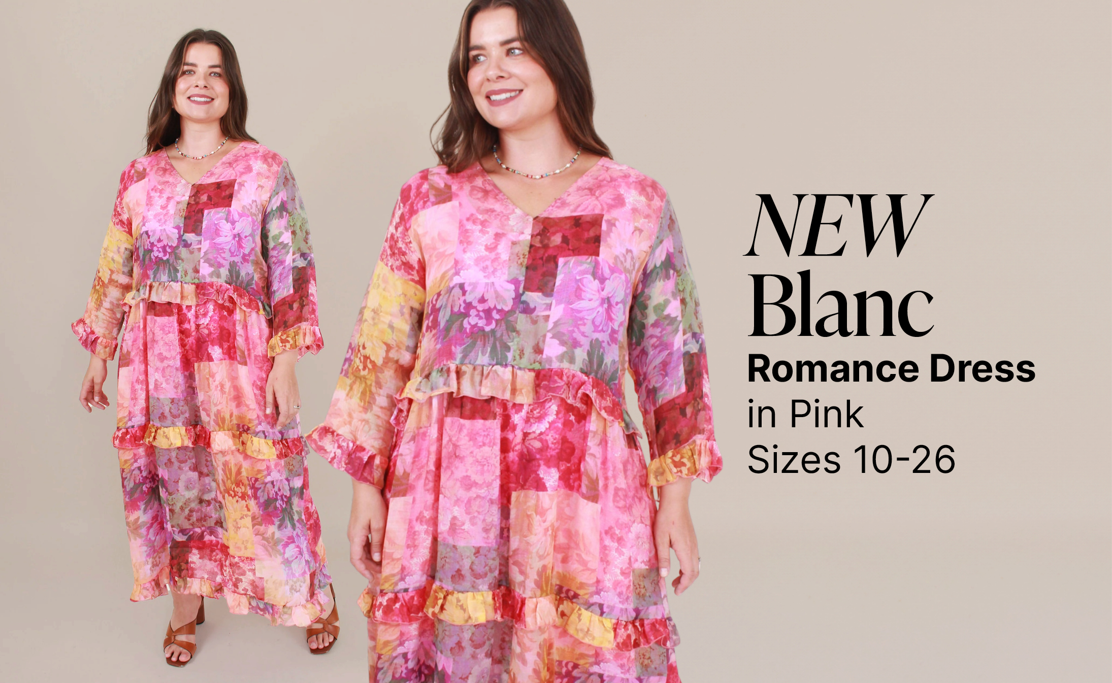 NEW  Blanc Romance Dress. Sizes 10-26