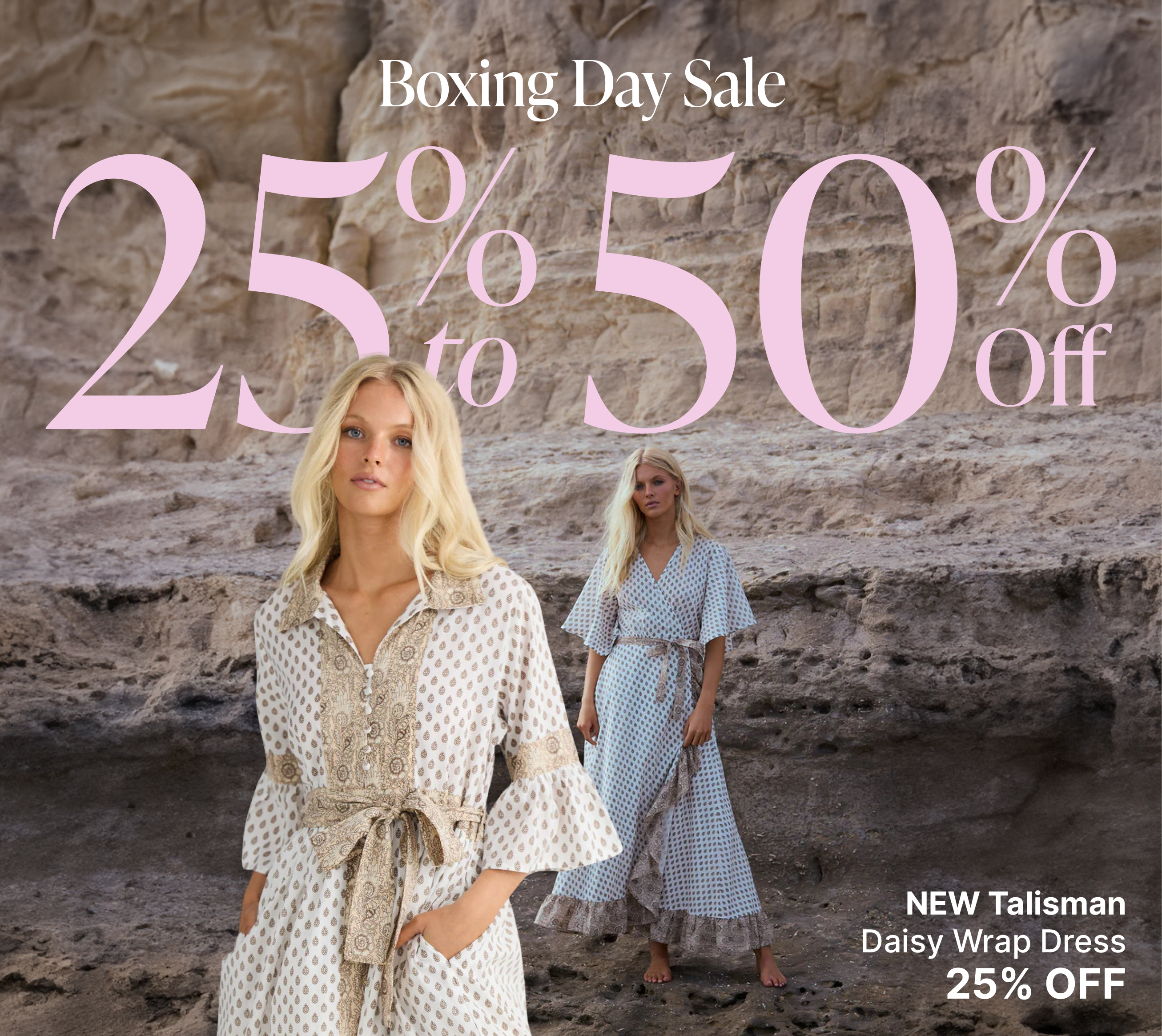 25%-50% OFF BOXING DAY SALE