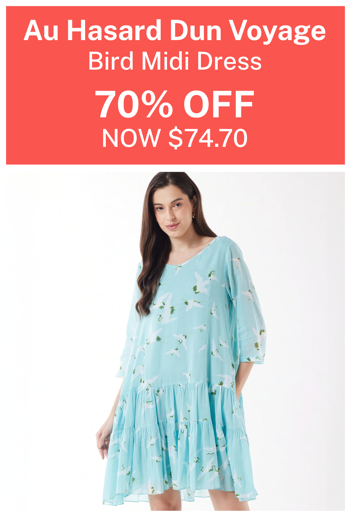 Au Hasard Dun Voyage - Bird Midi Dress