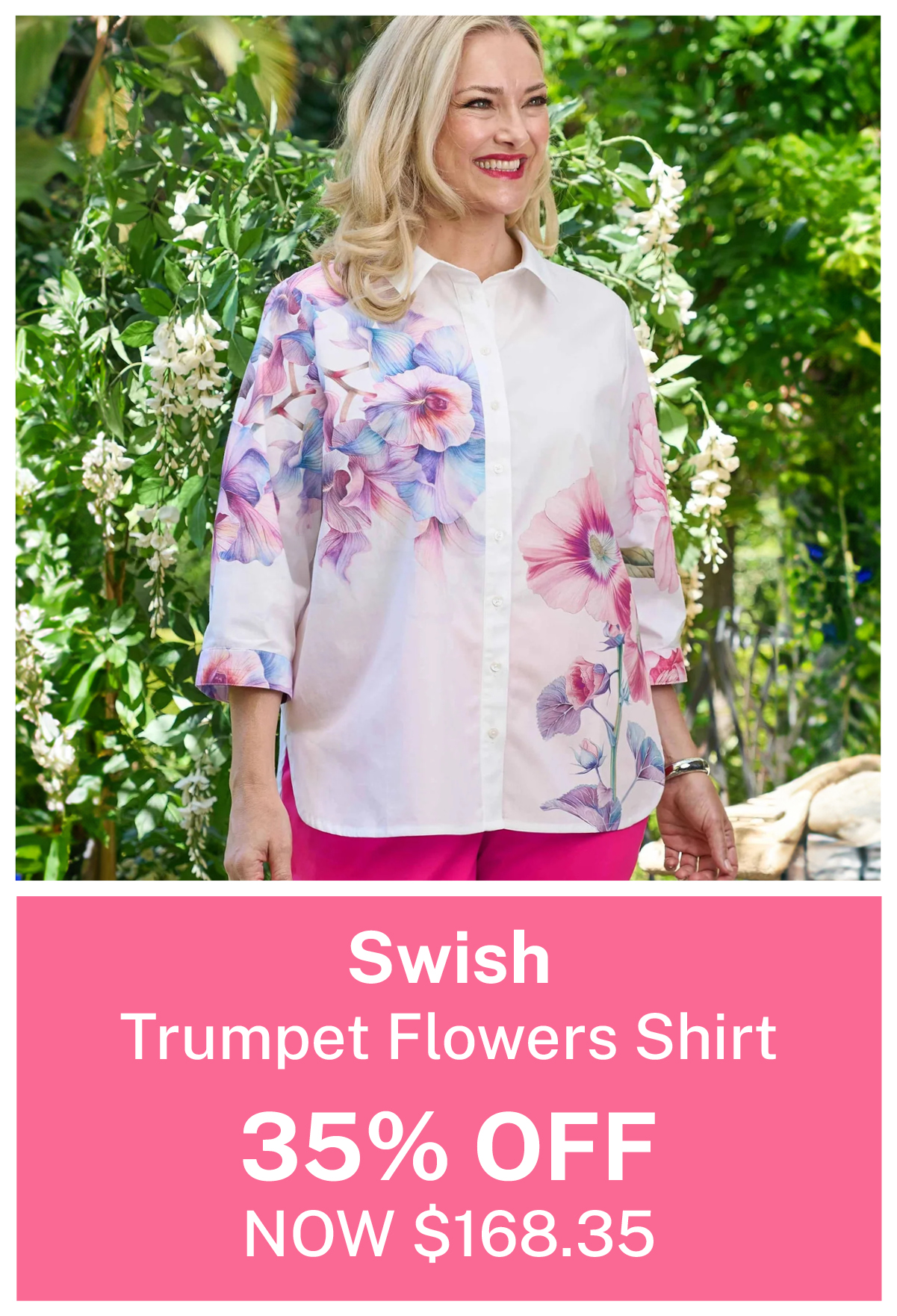 Swish - Trumpet Flowers Shirt