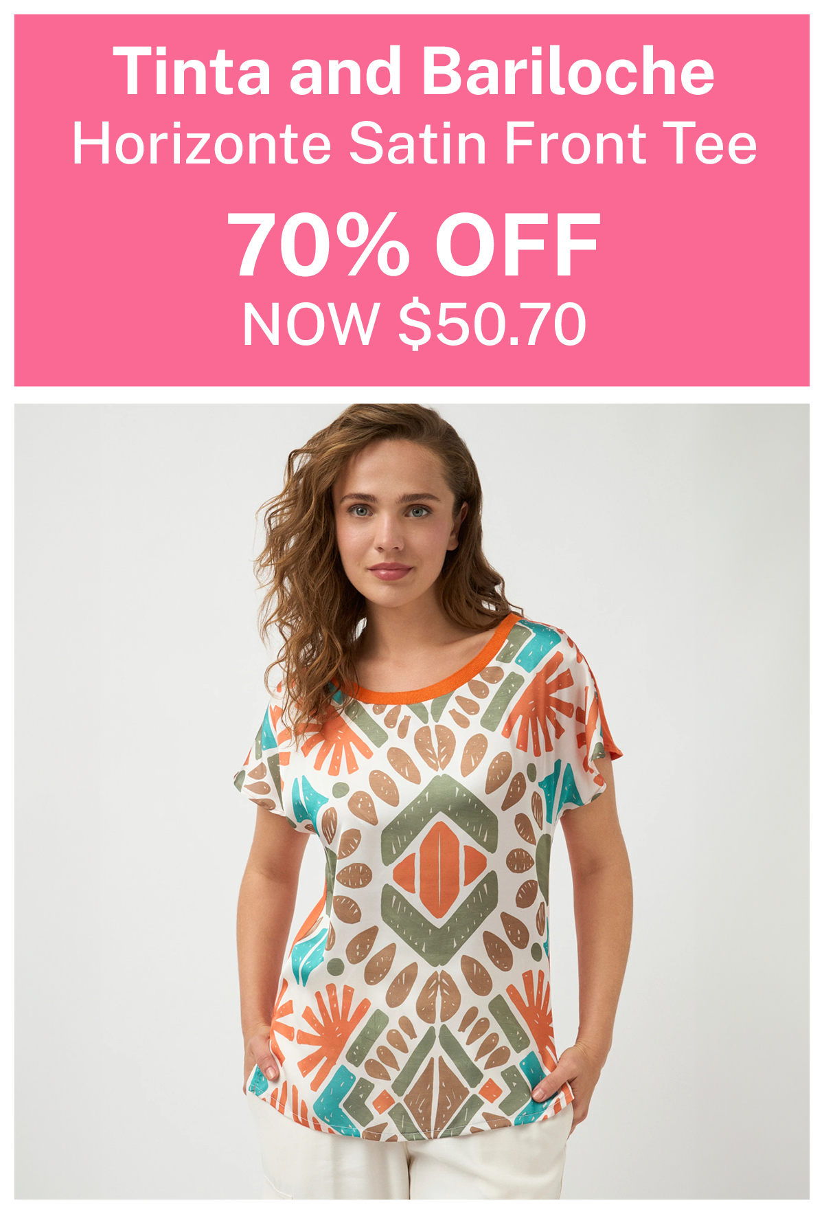 Tinta and Bariloche - Horizonte Satin Front Tee