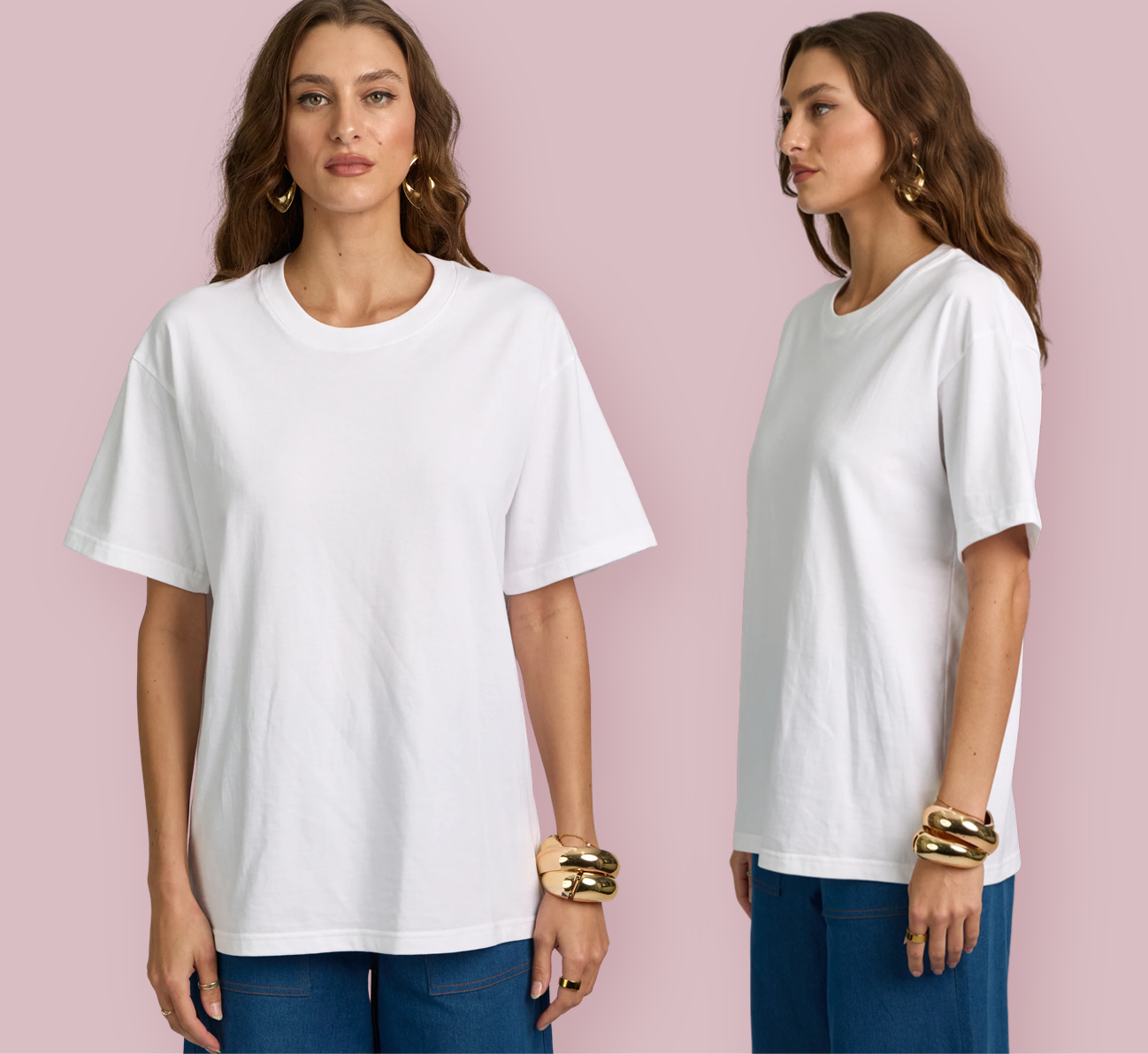 HONEY AND BEAU  Marco Boyfriend Tee (Also in Black)  NOW $49 Was $99 Save $50