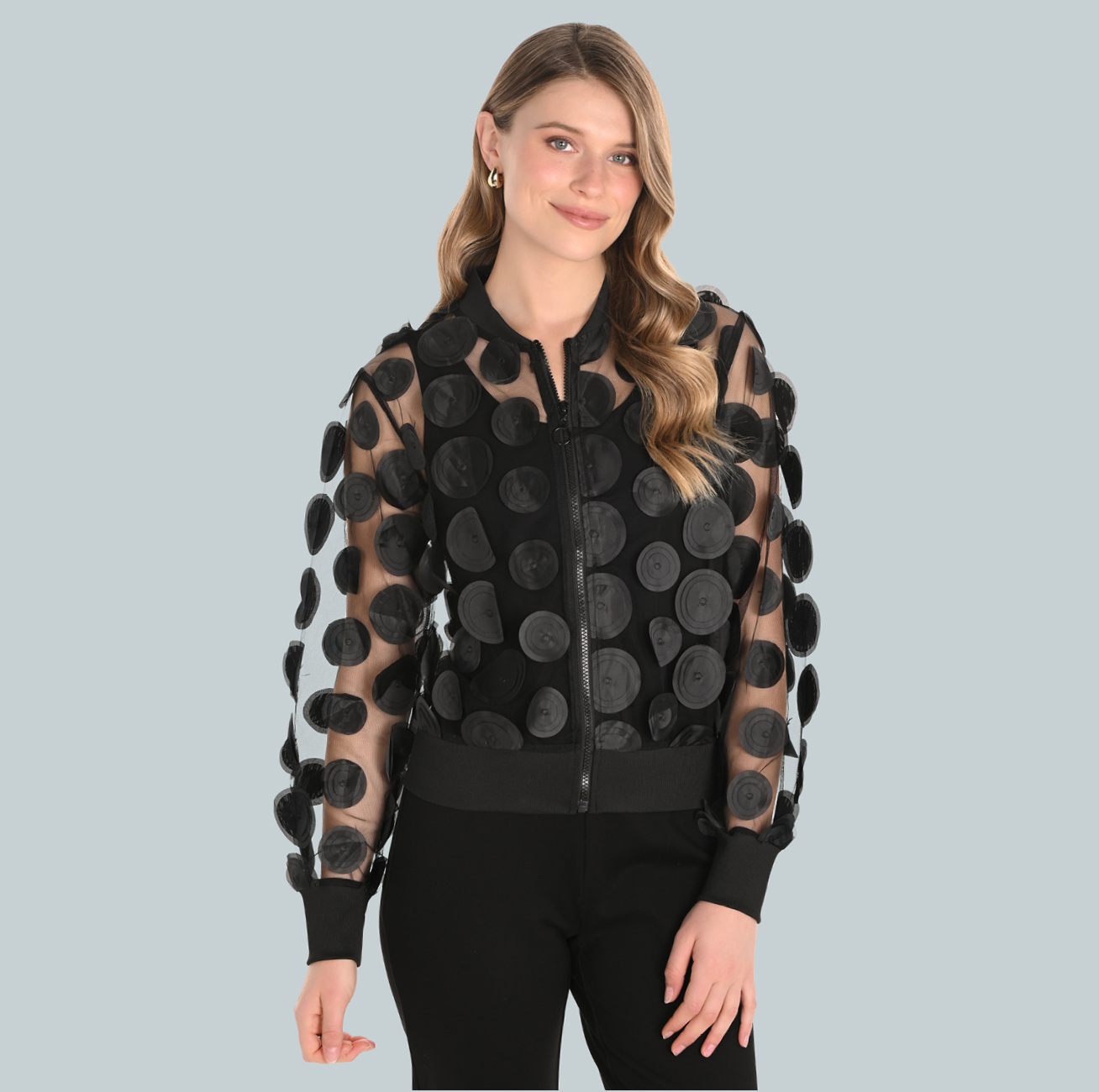 Applique Zip Jacket