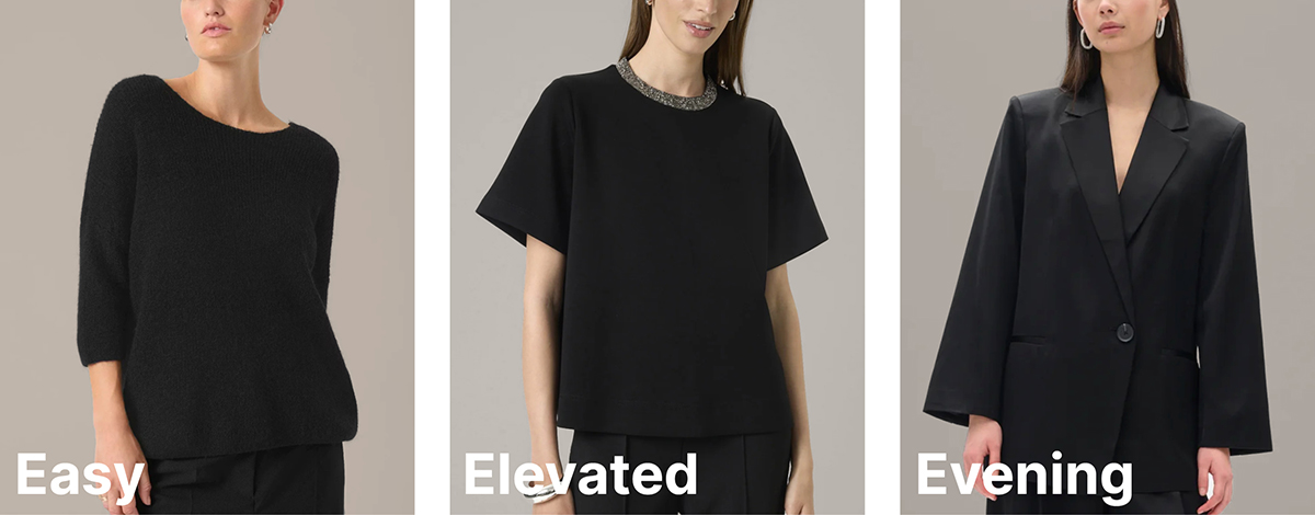 Soaked in Luxury Tuesday Jumper and Marigold Embellished Tee, sizes to fit 10-18 and InWear Zumah Blazer, sizes 12-20