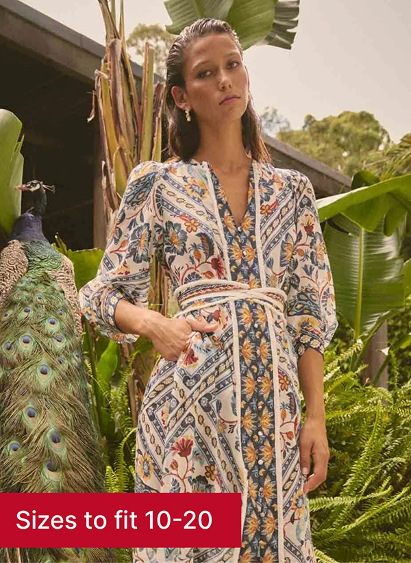 OnceWas Alexis Midi Dress  Wear belted or unbelted  Was $539.00 Save $188.65   NOW $350.35