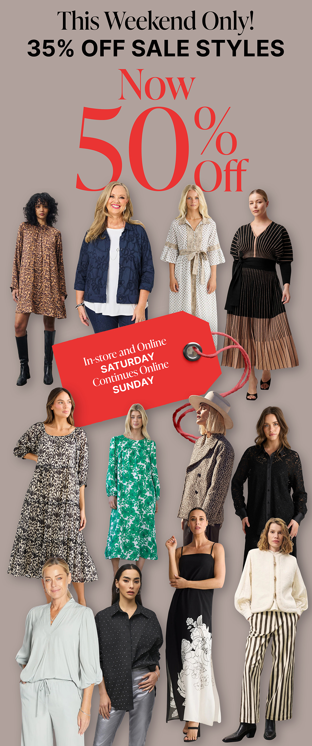 35% OFF SALE STYLES NOW 50% OFF!