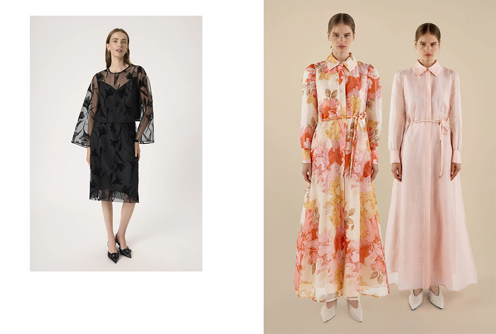 SOAKED IN LUXURY Philomena Skirt and Blouse, sizes 10-18 and SOFIA IRINA Julie Maxi Shirt Dress sizes 10-16