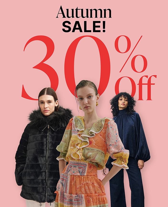 Autumn Sale 30% off selected lines