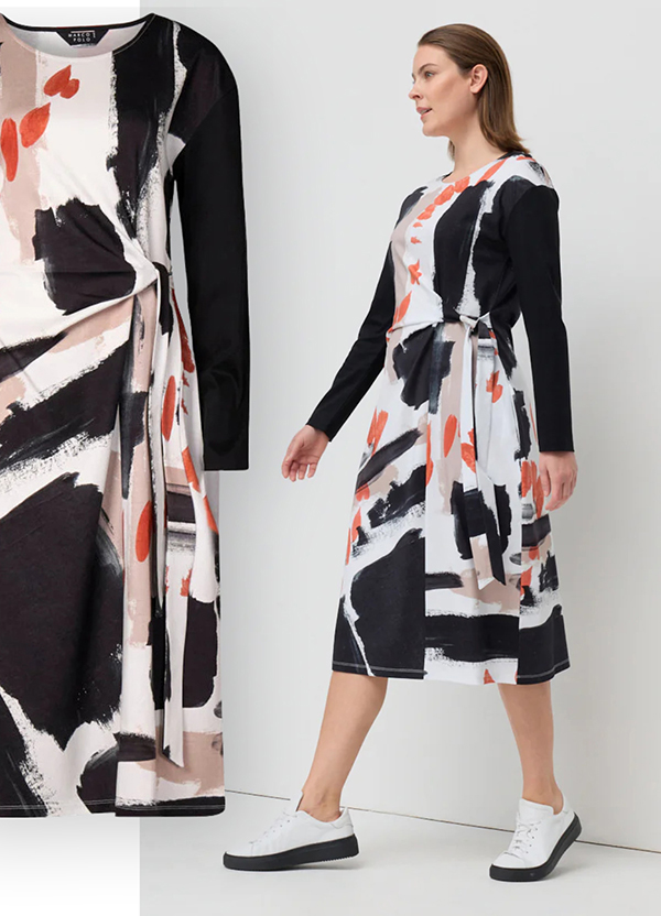MARCO POLO  Mixed Media Dress