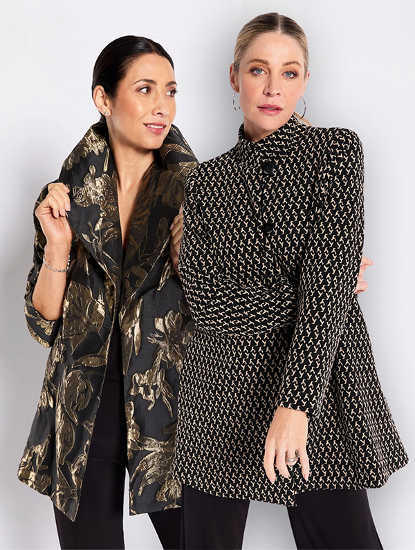 PHILOSOPHY Long Sleeve Opera Coat and Karlita Longline Jacket