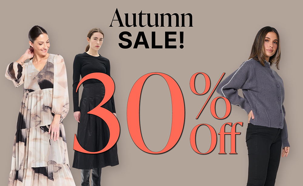 Autumn Sale 30% off selected styles