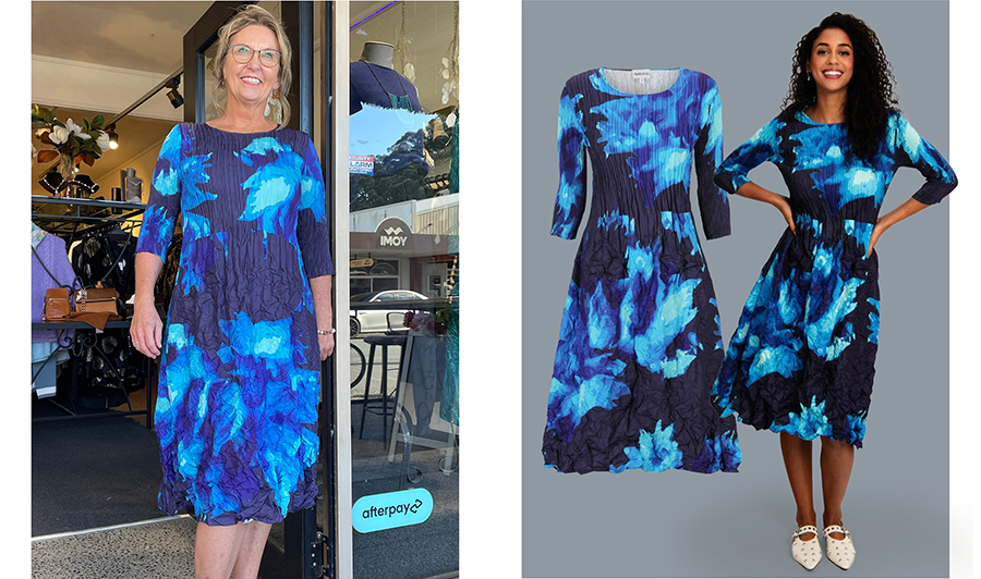 Tracey wears Alquema