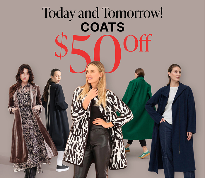 $50 off selected Coats