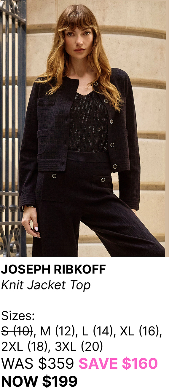 Joseph Ribkoff Knit Jacket Top