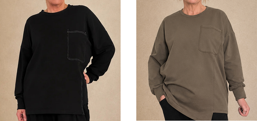 Patch Pocket Sweatshirt. Sizes 10-26
