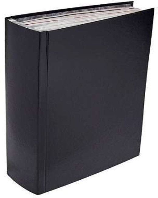 Black Magazine Storage Binder