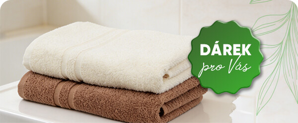 Ručník zdarma pro Vás, poděkování za objednávku nad 899 Kč