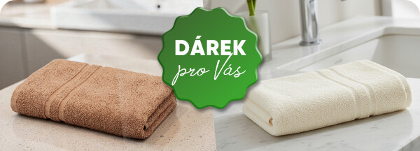 Ručník zdarma pro Vás, poděkování za objednávku nad 899 Kč