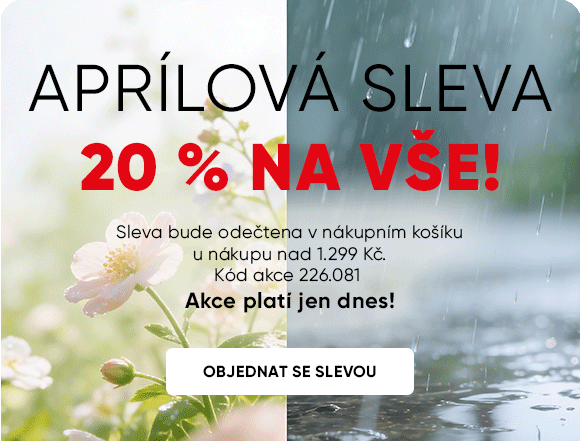 Je to apríl nebo není? Přesvědčte se sami - 20 % na vše k obj. nad 1299 Kč