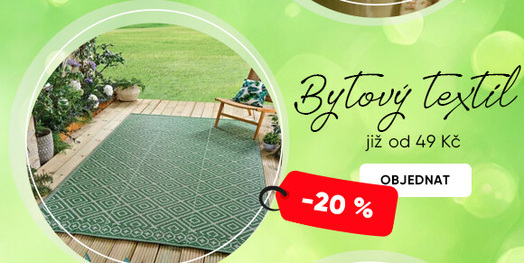 Bytový textil se slevou - 20 %
