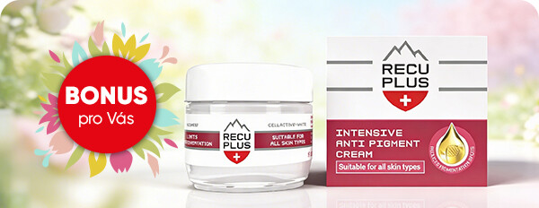  RECUPLUS krém na pigmentové skvrny za méně než polovinu - CZ 129 Kč