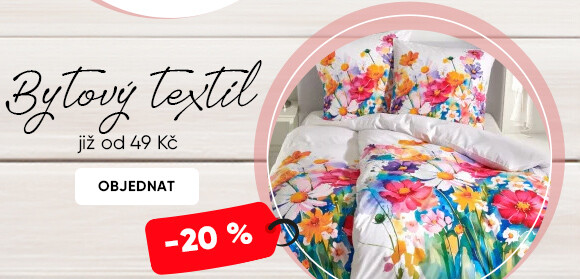 Bytový textil se slevou - 20 %