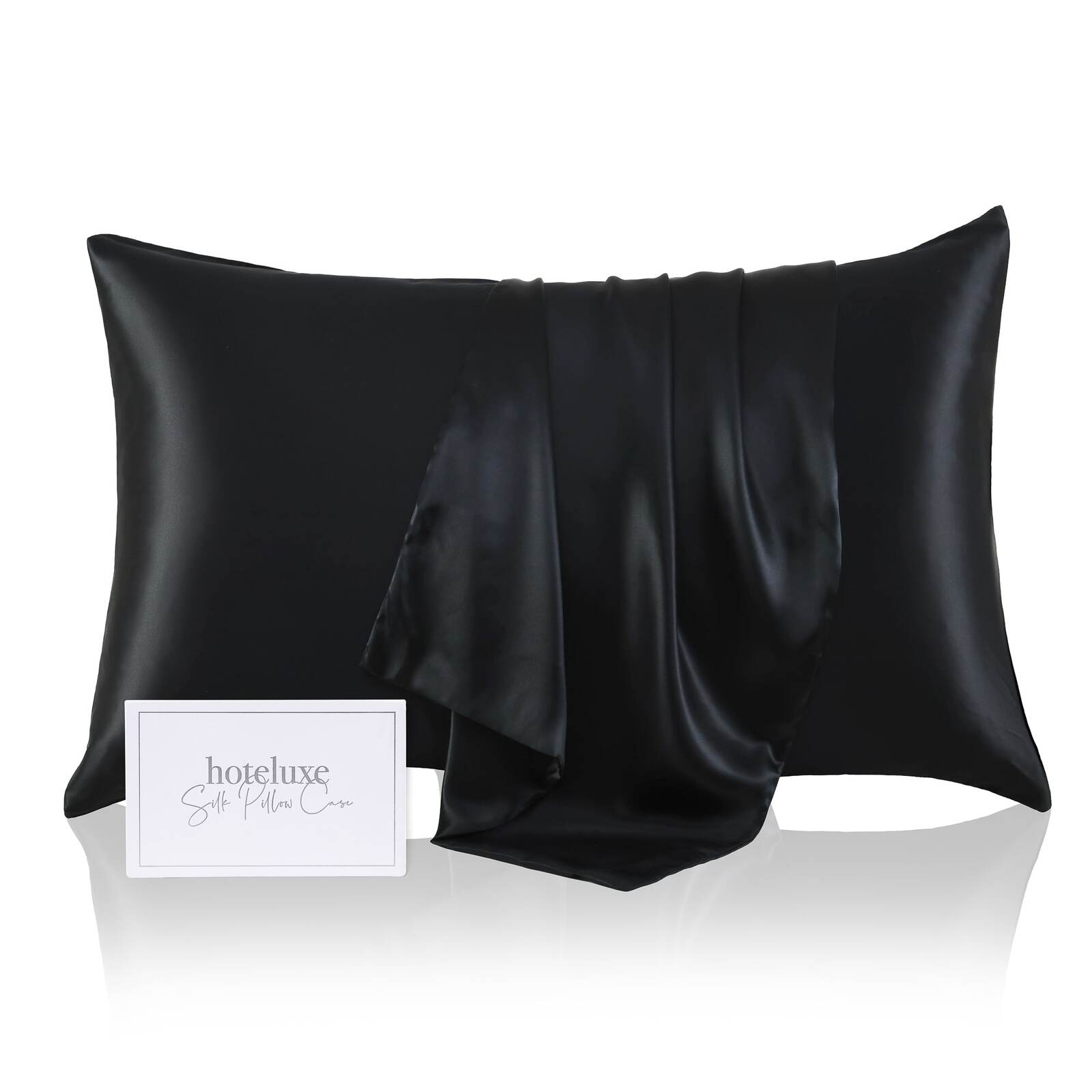 Image of Silk Pillowcase Black