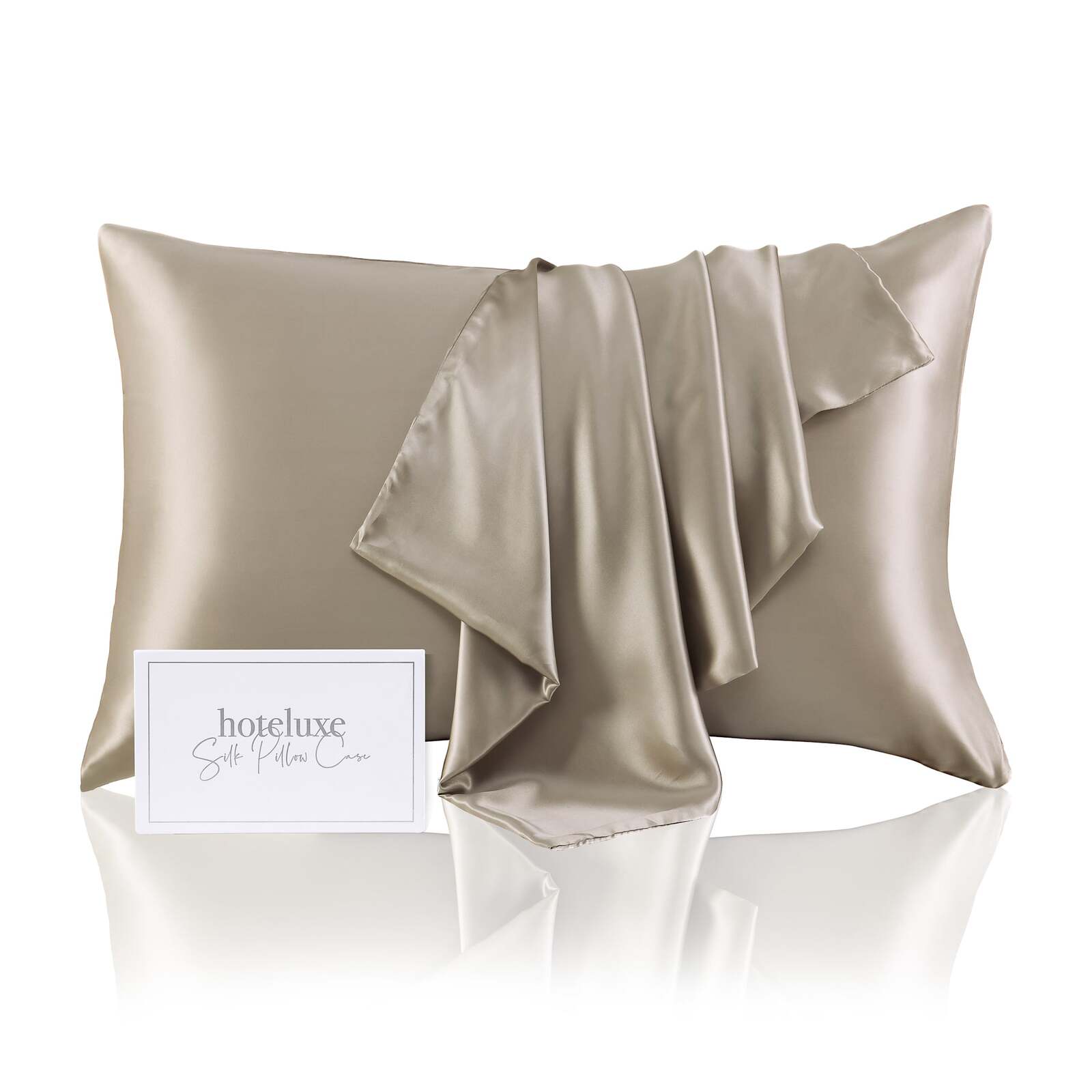 Image of Silk Pillowcase Champagne