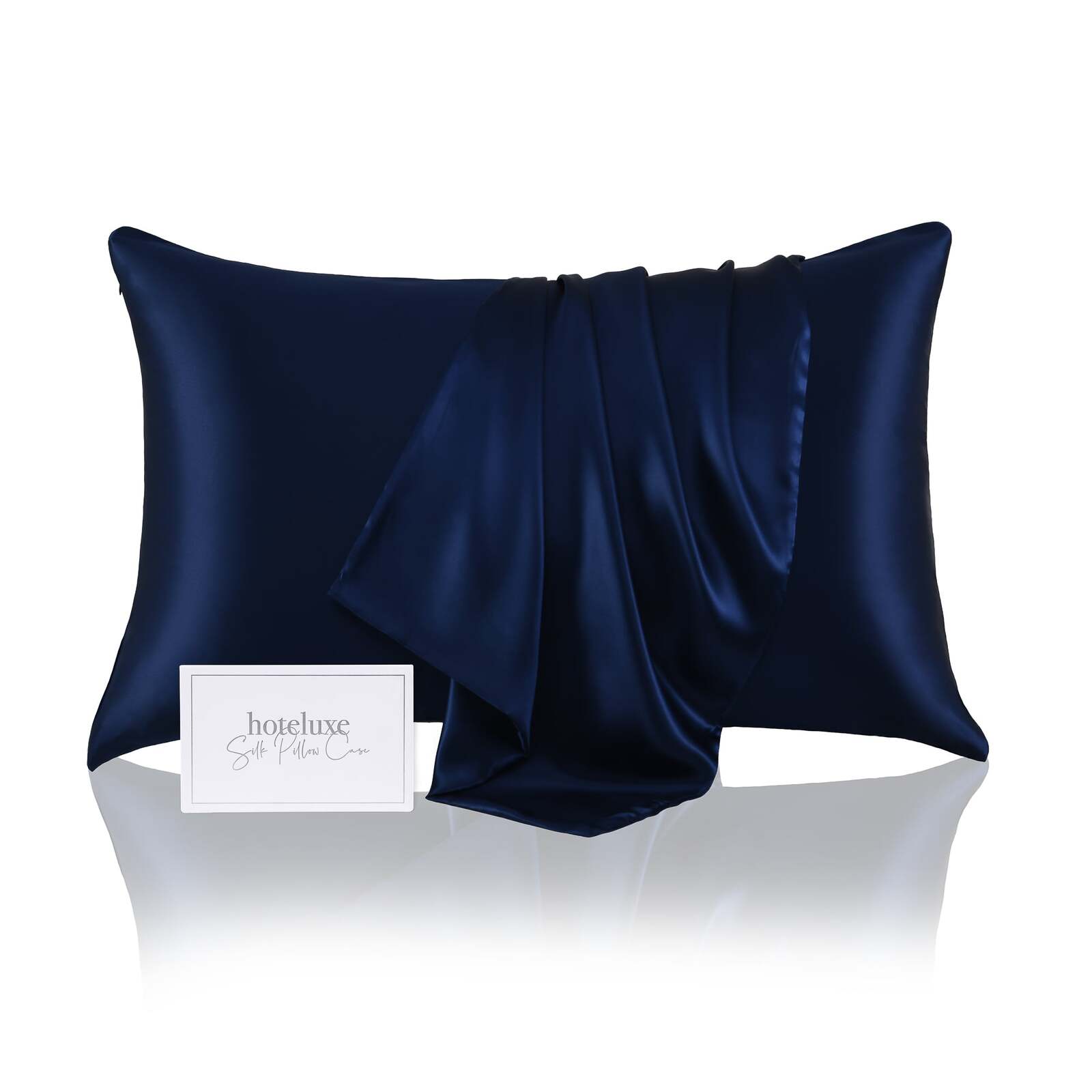 Image of Silk Pillowcase Navy