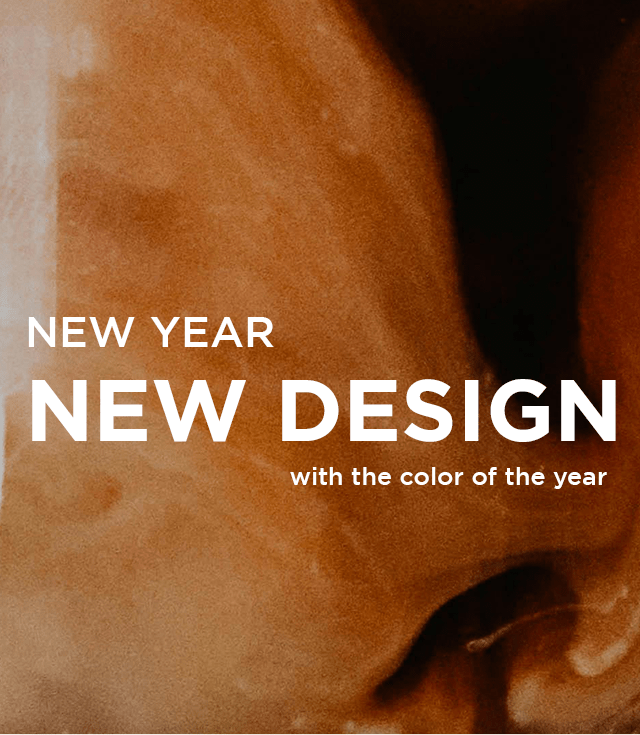 New Year New Design with the color of the year