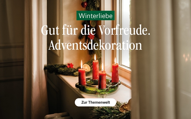 Gut für die Vorfreude. Adventsdekoration