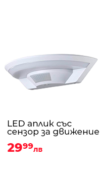 LED Аплик със сензор за движение