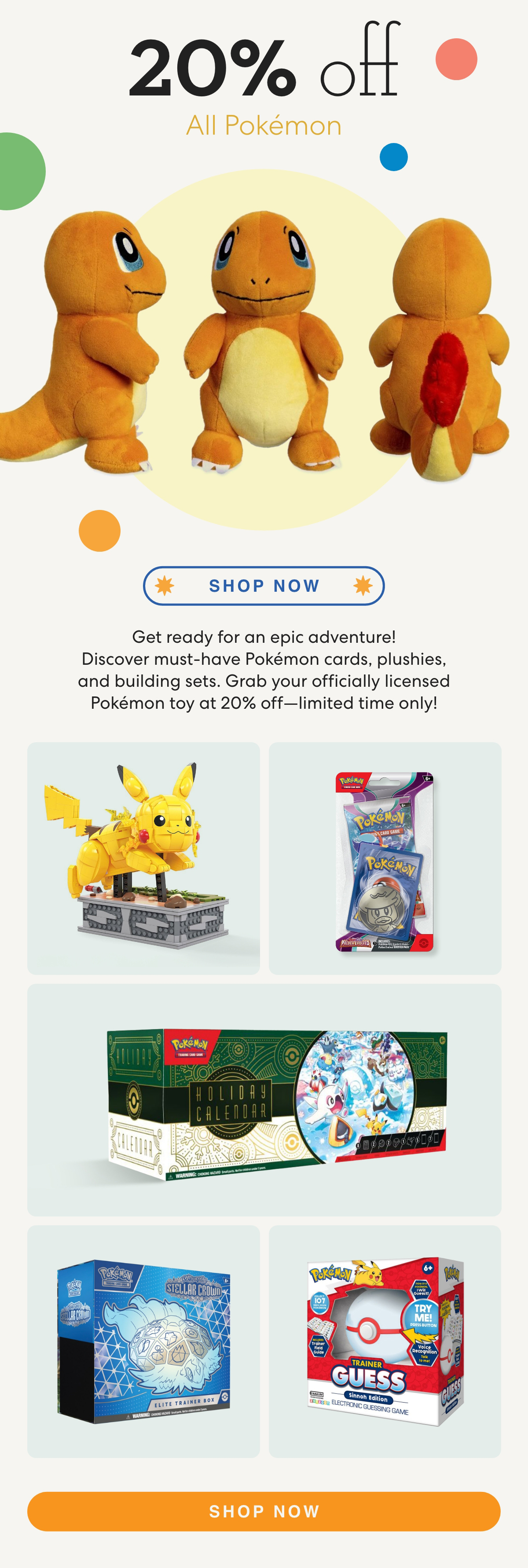 20% off all Pokémon