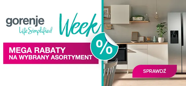 Gorenje Week | Mega rabaty na wybrany asortyment %