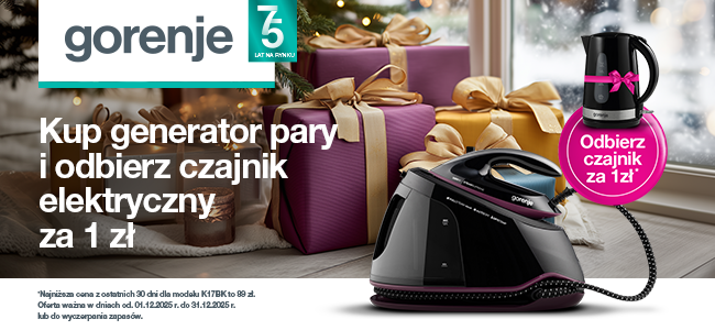 Odbierz czajnik za 1 zł od Gorenje