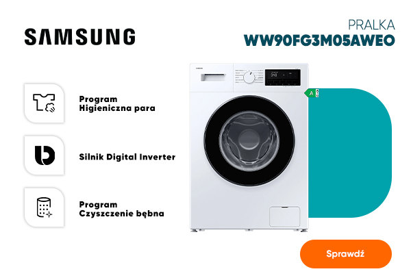 Pralka Samsung 9 kg aż 400 zł taniej!