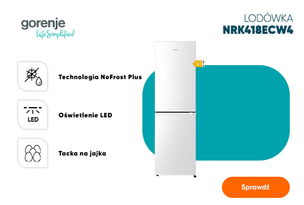 Lodówka Gorenje aż 350 zł taniej