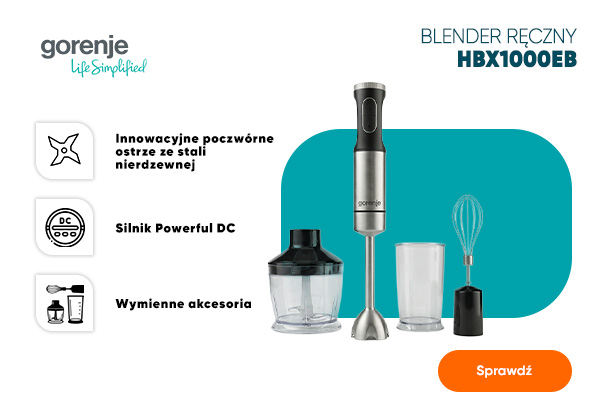 Blender 3w1 Gorenje aż 50% taniej!