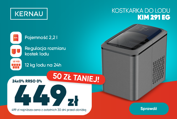 Kostkarka do lodu Kernau 50 zł taniej!
