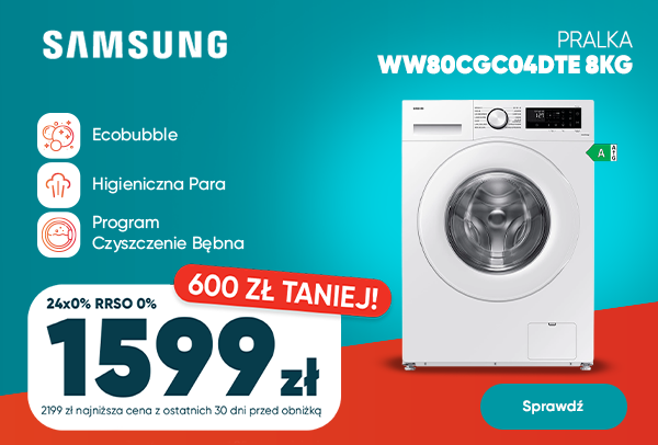 Pralka Samsung 600 zł taniej!